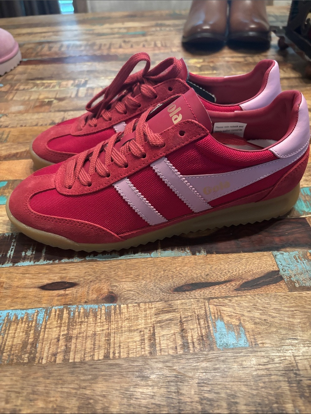Brand New Woman’s GOLA Tornado Sneaker SZ 6 Deep Red MSRP $115